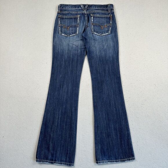Miss Me Marilyn Jeans Womens 26 Blue Denim‎ Bootcut Dark Wash Low Rise Pants - Picture 12 of 16